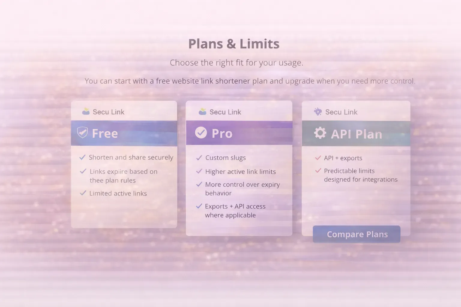 Seculink Secul.ink Features