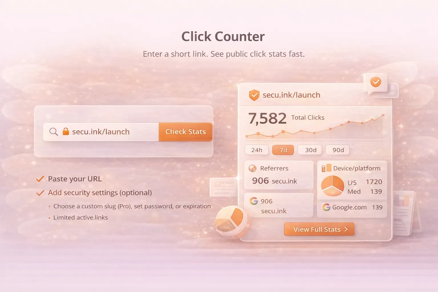 Seculink Secul.ink Click Counter Tools